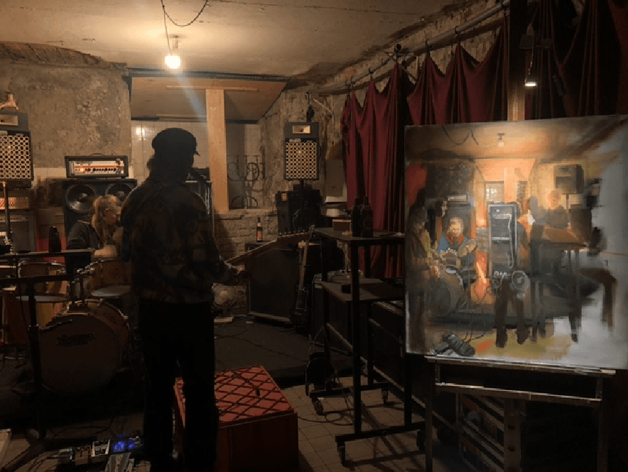 Live-Painting im Club